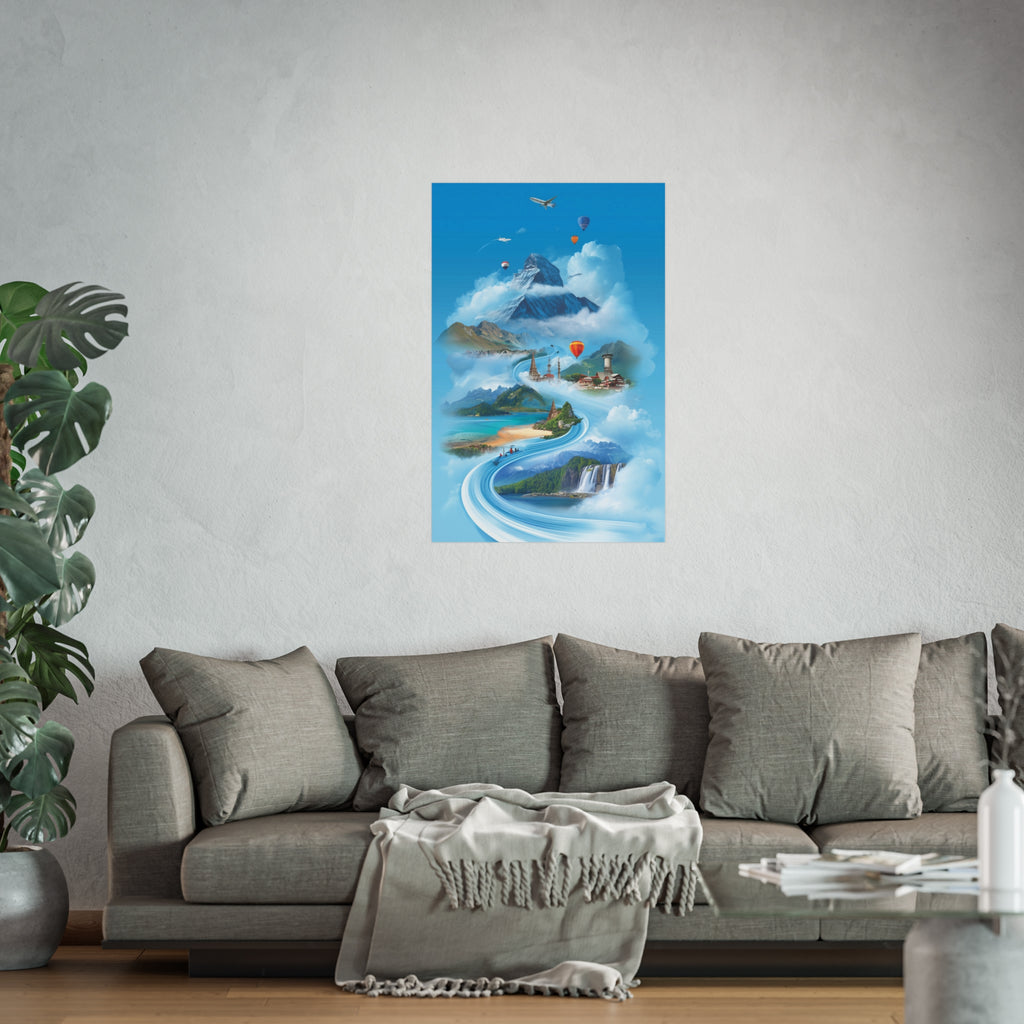 Inspirational Travel Fine Art Poster | Nature Wall Decor | Home Office Art | Adventure Print Gift for Travelers