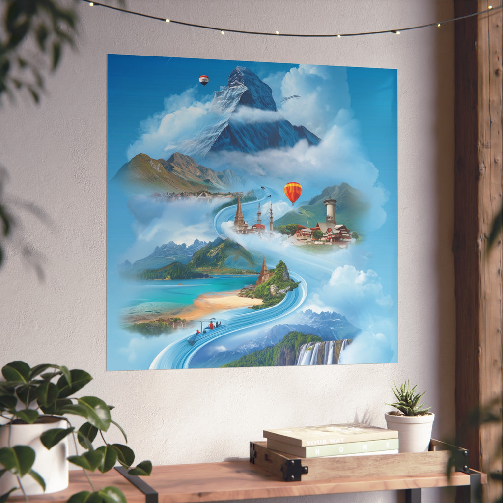 Inspirational Travel Fine Art Poster | Nature Wall Decor | Home Office Art | Adventure Print Gift for Travelers
