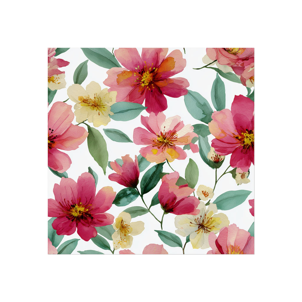 Floral Art Print Wall Décor | Flower Poster | Home Office Artwork | Gift for Her | Feminine Wall Art