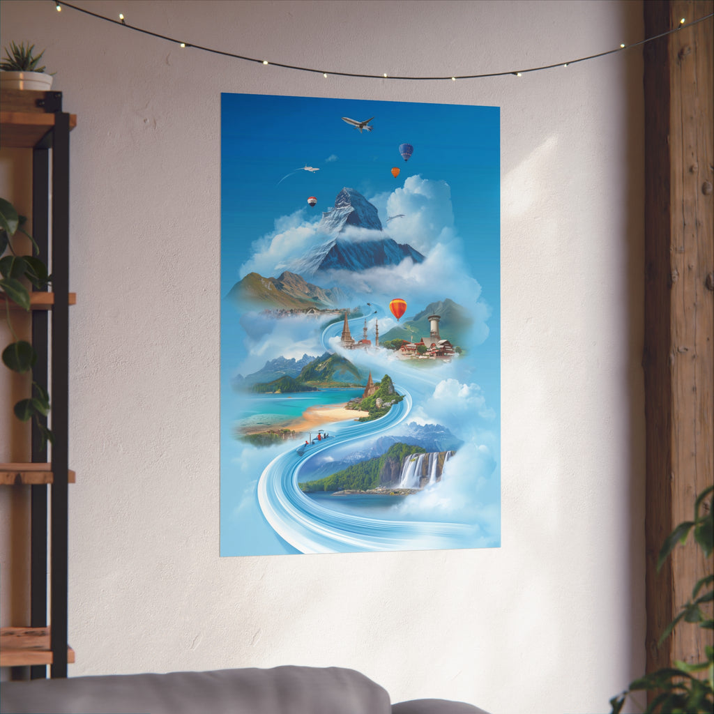 Inspirational Travel Fine Art Poster | Nature Wall Decor | Home Office Art | Adventure Print Gift for Travelers