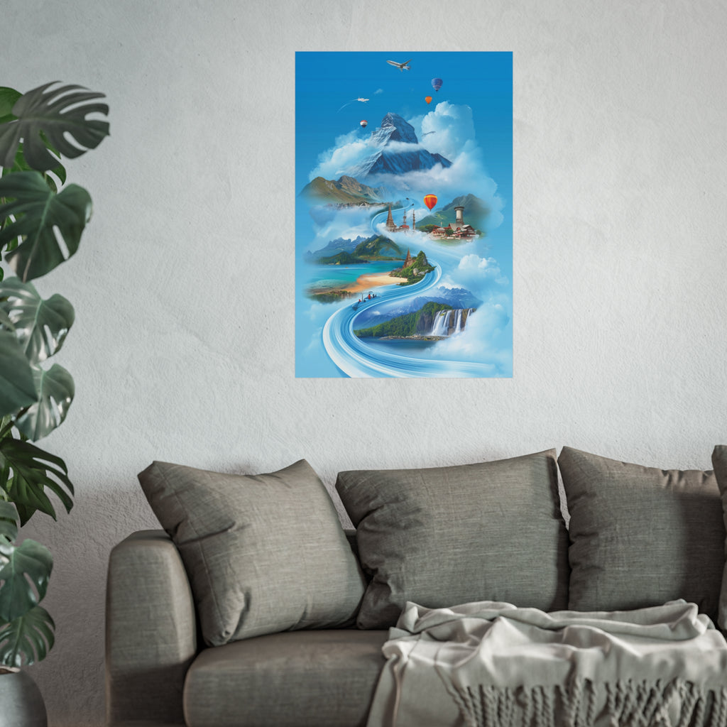 Inspirational Travel Fine Art Poster | Nature Wall Decor | Home Office Art | Adventure Print Gift for Travelers