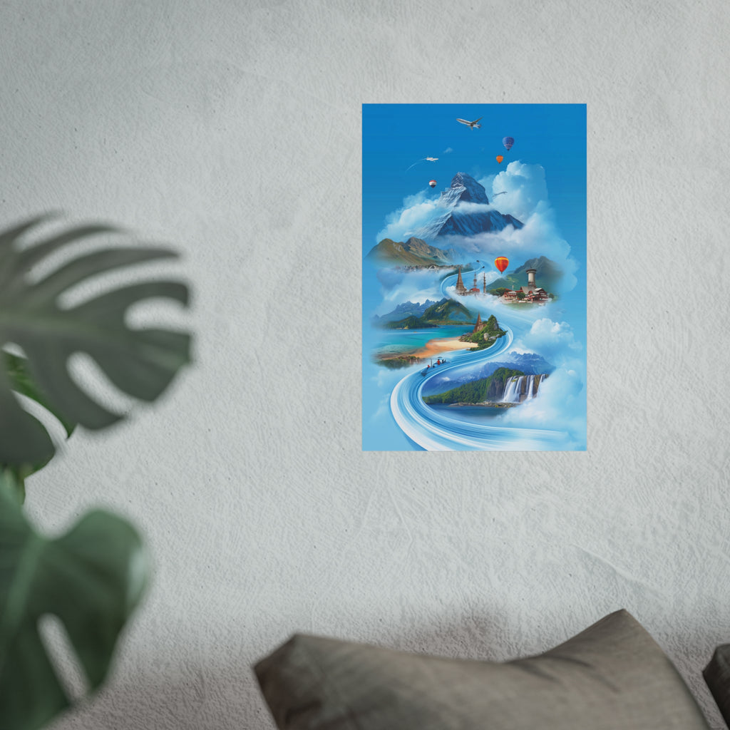 Inspirational Travel Fine Art Poster | Nature Wall Decor | Home Office Art | Adventure Print Gift for Travelers
