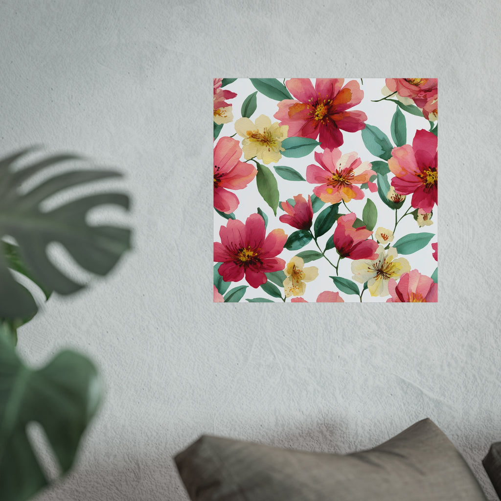 Floral Art Print Wall Décor | Flower Poster | Home Office Artwork | Gift for Her | Feminine Wall Art